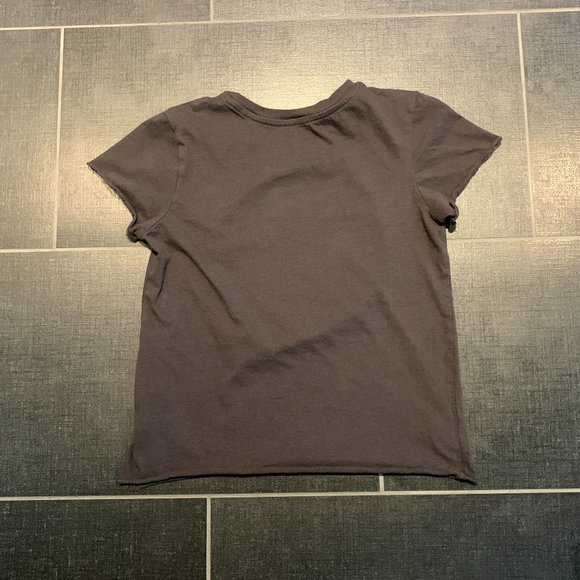 Freeze 'NASA' Raw Edge Hem Crop Graphic Tee - Picture 6 of 8